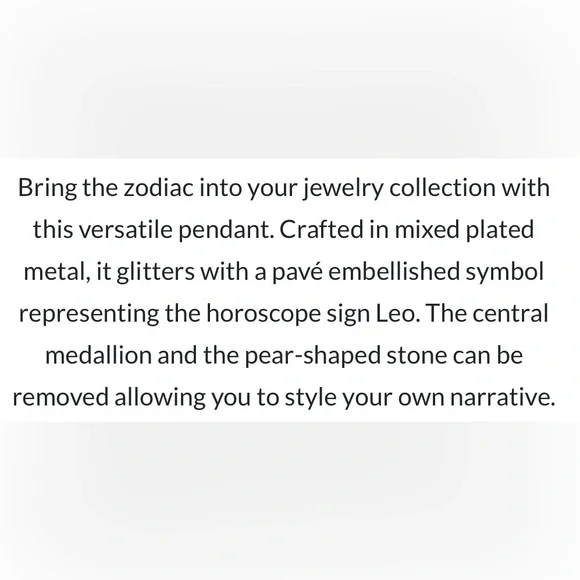 Swarovski Zodiac Pendant - Leo - Picture 4 of 4